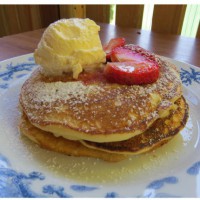 Strawberry Buttermilk Pancakes